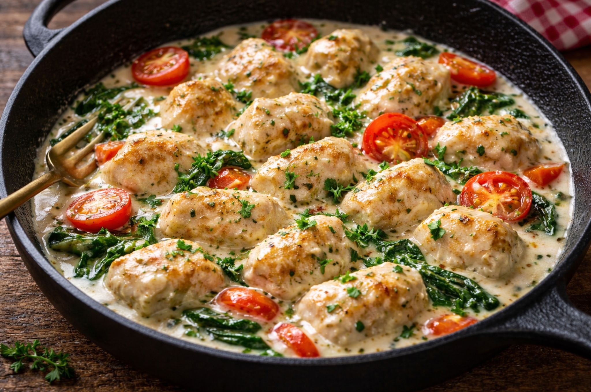 Курочка у вершковому соусі